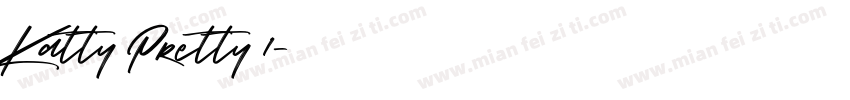 Katty Pretty 1字体转换